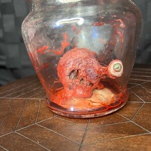 Faux gore bloody skull